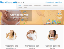 Tablet Screenshot of gravidanzaweb.it